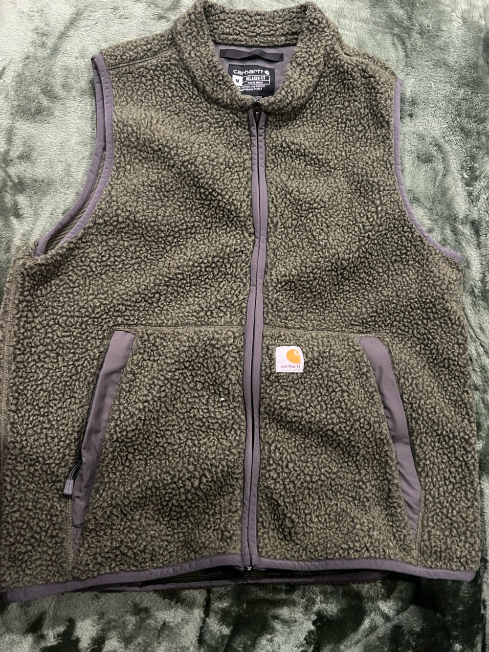 Carhartt Men's Relaxed Fit Sherpa Fleece Vest